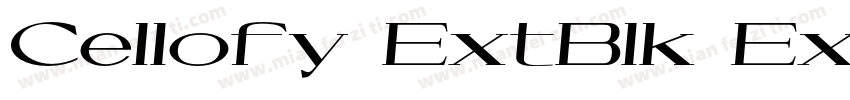 Cellofy ExtBlk Exp字体转换